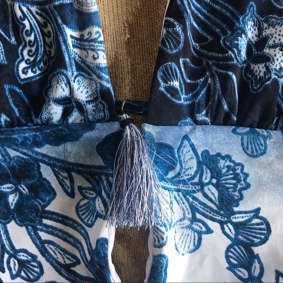 The Bikini Lab Blue Floral One Piece Swimsuit - Picture 6 of 9